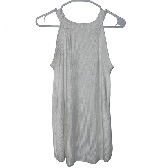 Baseball Printed White Knit Tank - Picture 2 of 10